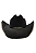 Chapéu Preto com Brilhos Pratas na Aba Texas Ranch Ref. TR19 - Imagem 2