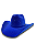 Chapéu Azul Detalhado Strass Azuis Texas Ranch Ref. TR20 - Imagem 2