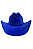 Chapéu Azul Detalhado Strass Azuis Texas Ranch Ref. TR20 - Imagem 3