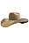 Chapéu Marrom Claro Detalhado C/ Strass Prata Texas Ranch Jeans Ref. TR24 - Imagem 1