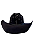Chapéu Preto Detalhado C/ Strass Prata Texas Ranch Jeans Ref. TR25 - Imagem 3