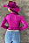 Body Camisa Fúcsia C/ Pedras Azuis Texas Ranch Ref. TR175 - Imagem 3