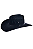 Chapéu Preto Detalhado C/ Strass Preto Texas Ranch Jeans Ref. TR27 - Imagem 1