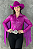 Body Camisa Cirrê Fúcsia Diamond Franjas Texas Ranch Ref. TR205 - Imagem 5