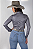 Body Camisa Cirrê Cinza Diamond Texas Ranch Jeans Ref. TR207 - Imagem 3