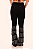 Calça Jeans Preta Glamour Franjas Strass Texas Ranch Ref. TR193 - Imagem 2