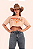 Cropped Bege Longhorn Texas Ranch Jeans Ref. TR91 - Imagem 1