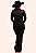 Body Camisa Cirrê Preto Black & Silver Diamond Ref. TR210 - Imagem 4