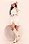 Vestido Branco Bordado Botões Miss Diamond Ref. TR56 - Imagem 1