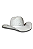 Chapéu Branco Brilhos Pratas Miss Diamond Ref. TR29 - Imagem 1