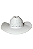 Chapéu Branco Brilhos Pratas Miss Diamond Ref. TR29 - Imagem 3
