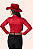 Body Camisa Cirrê Vermelho Silver Rose Texas Ranch Ref. TR214 - Imagem 2