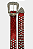 Cinto Country Glitter Vermelho c/ Pedras Pratas Ref. TR107 - Imagem 2