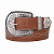 Cinto Caramelo Bordado Moda Country Texas Ranch Ref. TR121 - Imagem 1