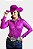 Body Camisa Cirrê Fúcsia Diamond Texas Ranch Jeans Ref. TR232 - Imagem 1
