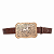 Cinto Marrom Country Fivela Quadrada Love Horse Ref. TR130 - Imagem 1