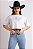 Cropped Branco Let's Go Rodeo Texas Ranch Ref. TR101 - Imagem 1