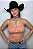 Blusinha Regata Nude com Bojo Bordada Longhorn Ref. TR25 - Imagem 1