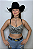 Cropped Black & White Crystal Texas Ranch Ref. TR108 - Imagem 1