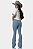 Calça Jeans Delavê Bordada Pink Western Howdy Ref. TR262 - Imagem 4