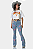 Calça Jeans Delavê Bordada Pink Western Howdy Ref. TR262 - Imagem 3