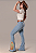 Calça Jeans Delavê Bordada Nossa Senhora de Guadalupe Strass Ref. TR267 - Imagem 3