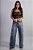 Calça Jeans Azul Wide Leg Stoned Desert Horse Texas Ref. TR272 - Imagem 4