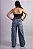 Calça Jeans Azul Wide Leg Stoned Desert Horse Texas Ref. TR272 - Imagem 5