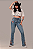 Calça Jeans Stoned Bordada Aztec Miss Texas Ref. TR273 - Imagem 4