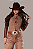 Colete Jeans Marrom Silver Strass Country Sessions Ref. TR09 - Imagem 1