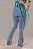 Calça Jeans Delavê Blue Franjas Strass Country Sessions Ref. TR277 - Imagem 3