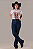 Calça Jeans Azul Stoned Blue Intense Diamond Ref. TR278 - Imagem 4