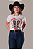 Camiseta Feminina Branca Howdy Texas Ref. TR39 - Imagem 1