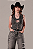 Colete Jeans Stoned Silver Strass Country Sessions Ref. TR11 - Imagem 1