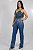 Calça Jeans Azul Wide Leg Diamond Ref. TR281 - Imagem 5