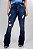 Calça Jeans Azul Head Ox Silver Strass Ref. TR283 - Imagem 1