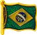 BOTTON - BANDEIRA BRASIL - Imagem 1