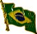BOTTON - BANDEIRA BRASIL TRÊMULA - Imagem 1