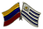 BOTTON - BANDEIRA UNIÃO COLOMBIA URUGUAI - Imagem 1