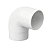Joelho 90° Circular Aquapluv Style Branco Tigre - Imagem 1