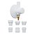 Adaptador p/ Filtro c/ Registro Integrado Abs Branco Blukit - Imagem 1