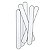 Espatula  Plastica Descartavel 134 x 14 x 2 mm Pack - Imagem 1