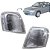 Par De Lanterna Pisca Escort Xr3 93/96 Cristal Dianteira - Imagem 1