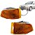 Par Lanterna Dian. Parachoque Escort Xr3 1993 94 95 Laranja - Imagem 1