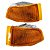 Par Lanterna Dian. Parachoque Escort Xr3 1993 94 95 Laranja - Imagem 2
