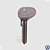 Chave Virgem Arteb Brasilia Variant Fusca Tl Original - Imagem 1