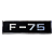 Par Emblema Plaqueta F75 Paralama Lateral Ford Willys F-75 - Imagem 4