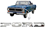 Emblema Capo Letras Ford F100 F1000 F4000 F600 F700 F350 - Imagem 1