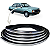 Kit Friso Cromado Parabrisa Vigia Monza Chevette 7 Metros - Imagem 1