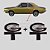 Par Emblema Coluna Corcel Gt - Imagem 1